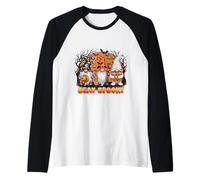 Spooky Stay Shirt Gnomos Bruja Momia Calabaza Diversión Otoño Camiseta Manga Raglan