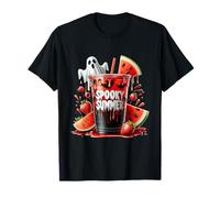 SPOOKY SUMMER Bebidas Summerween Vibes Divertido Verano Camiseta