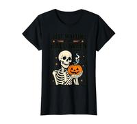 Spooky Summer Just Waiting for Halloween Camiseta gráfica económica, Mujer, Negro, L