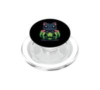 Spooky Summer Sandía Jack O Farol Kawaii Cat PopSockets PopGrip para MagSafe