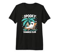 Spooky Summer Summerween Esqueleto Fantasma Playa Halloween Camiseta Premium