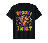 Spooky Sweet Halloween Candy Land Sweetie Truco o Trato Camiseta gráfica económica