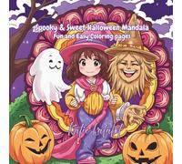 Spooky & Sweet Halloween Mandala: Fun and Easy Coloring Pages