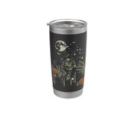Spooky Szn Zombie Girl Selfie Truco o Trato Halloween Vaso térmico de acero inoxidable de doble pared