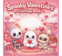 Spooky Valentine’s Coloring Book: Cute & Spooky Valentine Coloring Book for Kids Ages 5-8