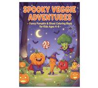 Spooky Veggie Adventures - Funny Pumpkin & Ghost Coloring Book for Kids Ages 4-8: Laughing pumpkins, silly ghosts, and playful bats in a world of funny Halloween adventures!