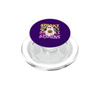 Spooky Vibes Halloween Lindo Fantasma Disfraz Retro Groovy Mujeres PopSockets PopGrip para MagSafe