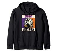 Spooky Vibes Only - Diseño Vintage de Bruja de Halloween Sudadera con Capucha
