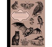 Spooky Vintage Halloween Composition Notebook: 110 Pages College Ruled 7.5X9.25