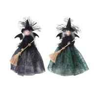 Spooky Witch Doll - Haunted Tree Topper, Creepy Desktop Ornament