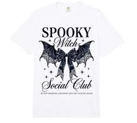 Spooky Witch Social Club Witchy Halloween Coven Apparel Comfort Colors Adult Heavyweight T-Shirt