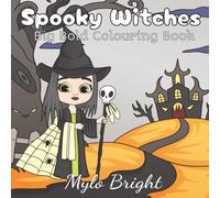 Spooky Witches Colouring Book: Cute and Simple Halloween themed | Kids and Teens | 30 beautiful illustrations