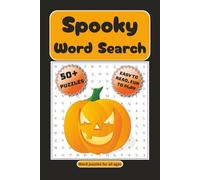 Spooky Word Search Puzzle Book: Word Searches with Easy to Read Print about Spooky, Haunted, Scary, Halloween and More | 6x9 inches, 110 pages | ... Gift for Vacation, Holidays, and Fee Times