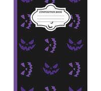Spookycore Purple Pumpkin Composition Notebook | Halloween Jack-o-Lantern Journal | Teen Young Adult Writers: 120 wide rule pages, 7.5 x 9.25 inches, ... office supply, self care, diary, gift