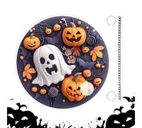 Spookysign Round - 7.87x7.87x0.08 Pulgadas, de la Puerta de Halloween acrílico, decoración del círculo Aterrador | Prop Muy GÓTICO HUNSHICABLE para por QUÉ, HUNSHICABLE, CAMERICA Mantel