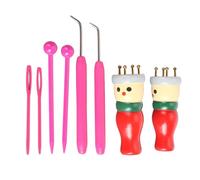 Spool Knitting Doll Holz Strick Set Handgemacht DIY Kreatives Strick Spielzeug für Kinder Anfänger Premium Material Holz Kunststoff Metall 2 Stück Christmas Gifts