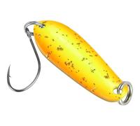 Spoon Boogie Trucha Intermitente 1,6 g - Intermitente para facilitar su Pesca a Spinning Trucha, Trucha Cebo para Trucha Estanque & See, Orange/Gelb Glitter