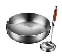 Spoon Holder - 304 Stainless Steel 12x12x3.5cm | 2 In 1 Wire Drawing Craft Organizer, Cooking Utensil Rest, Spoon Chopsticks Holder Stand, Kitchen Cutlery Rack | Kitchen Storage