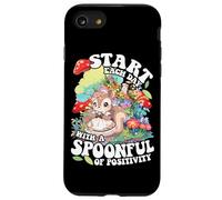 Spoonful of Positivity Cottage Core Squirrel Carcasa para iPhone SE (2020) / 7/8