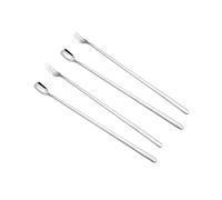Spoons 4 Piece Dinner Spoon Fork Set Stainless Steel Spoon Fork Sugar Spoon Lengthen Ice Spoon Dessert Honey Spoon for Kitchen Home 8.2 Inches Tablespoon