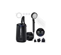 Spopal Ducha Camping Portatil, [Pantalla Temperatura] 10000mAh Recargable Ducha Camper, 180Min de Larga Duración, Modo de 5 Velocidad, Ducha Portatil Bateria para Hacer Caminatas, Duchas para Perros