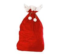 sporful Bolsa de regalo grande de Navidad con cordón para disfraces de Papá Noel y decoraciones de fiesta, 19.69 x 27.56 pulgadas