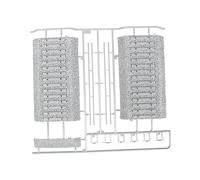 sporful Juego de rieles de ferrocarril alemán 1/72, montaje fácil de instalar para juegos de mesa, accesorios de decoración profesional, pista de 500 mm