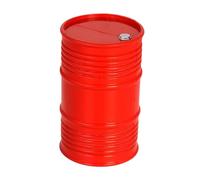 sporful Mini Oil Drum Model 5.9cm x 9.5cm (2.3" x 3.7") - Decorative Accessory, Oil Container, Fuel Barrel for 1/8, 1/10 Scale RC Cars- Rojo