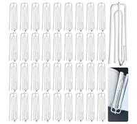 Sporgo 100 ganchos de cortina de metal: ganchos de cortina de acero inoxidable, ganchos de cortina de 4 dientes, ganchos para cortina de ducha, ganchos para cortinas y anillos de cortina, rieles