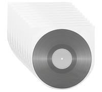 Sporgo 100 unidades de fundas para discos de vinilo: LP de 7 pulgadas, antiestáticas, forradas de vinilo, fundas protectoras para discos transparentes, para almacenamiento de CDs