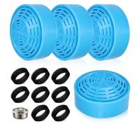 Sporgo 12 filtros para fuente de gato: filtro de repuesto para fuente de gato de 2 L, 8 filtros de espuma y 4 filtros de carbón, filtro de fuente de gato de acero inoxidable, bomba de repuesto redonda