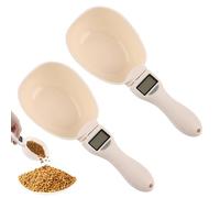 Sporgo 2 básculas digitales de precisión de 1 g: báscula digital de cocina de 800 g con pantalla LCD, cuchara medidora extraíble para especias, harina, líquido, comida para perros, báscula de especias