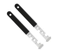 Sporgo 2 en 1 Herramienta para eliminar adoquines: 2 piezas de gato para adoquines con llave hexagonal, extractor de piedra con mango antideslizante, rasqueta de doble articulación para jardín