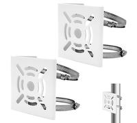 Sporgo 2 soportes de mástil: soportes para cámara de vigilancia con 2 trabillas ajustables, soporte para tubos, soporte para cámara, soporte para cámaras CCTV y luces de escenario (A)