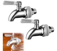 Sporgo 2 Unidades de Acero Inoxidable Dispensador de Bebidas: Grifo de Repuesto para Cerveza, Agua y Otras Bebidas