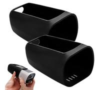 Sporgo 2 unidades de silicona impermeable para Eufy Security S330 EufyCam 3, color negro, funda de silicona para cámara de seguridad Eufy Cam 3, resistente al agua y a los rayos UV