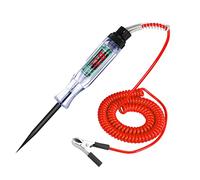 Sporgo 3-36 V CC probador de corriente para coche con pinza de cocodrilo, comprobador de tensión con pantalla LCD digital, lámpara de prueba para coches y camiones (rojo)