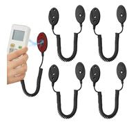 Sporgo 4 soportes magnéticos para mando a distancia con cuerdas de resorte: montaje en pared magnéticos mandos a distancia organizadores soportes con 18 cm de elasticidad cuerdas de resorte