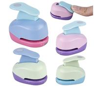 Sporgo 4 troqueles de papel: juego con diseño, mini trozos para manualidades, álbumes de recortes, fotos, tarjetas de felicitación (9 mm, 16 mm, 25 mm, 38 mm)