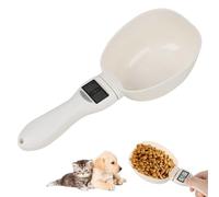 Sporgo Báscula digital precisa de 1 g: báscula digital de cocina 800 g con pantalla LCD, cuchara medidora extraíble para especias, harina, líquido, comida para perros, báscula de especias para mediana