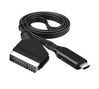 Sporgo Cable adaptador SCART a HDMI, convertidor todo en uno - Convertidor de audio de vídeo SCART a 1080p/720p HDMI para HDTV STB VHS Xbox PS3 Sky DVD Blu-ray, etc