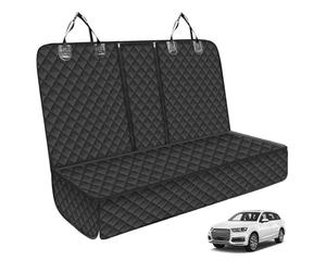 Sporgo Funda repelente al agua para perros para el asiento trasero: Funda protectora para asiento de coche, Funda para mascotas, Antideslizante y resistente a arañazos (135 x 120 cm)