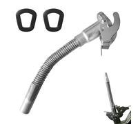 Sporgo Jerrycan Cañón: Caño de acero inoxidable con caño flexible para 5 10 y 20 litros, para coches, camiones, barcos, motocicletas