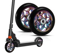 Sporgo Juego de 2 ruedas para scooter: ruedas de repuesto para scooter de 110 mm x 24 mm con rodamientos ABEC-9, ruedas de 88 A, neumáticos completos para la mayoría de scooters y kickscooters