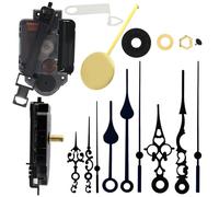 Sporgo Mecanismo de péndulo: reloj de péndulo de cuarzo silencioso con 3 juegos de manecillas y péndulo, piezas de reparación de péndulo de bricolaje, mecanismo de repuesto para reloj de péndulo,