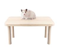 Sporgo Plataforma de hámster: plataforma de madera para hámster, accesorio para hámster, jaula, podio de juego para hámsters enanos, plataforma de escalada de madera para hámsters