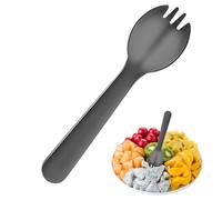 Spork - Cucharas de yogur de acero inoxidable, tenedores de postre resistentes a las caídas, cucharas creativas para helado, juego de cucharaditas de pudín para pasteles, aperitivos, ramen, arroz