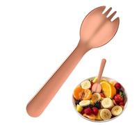 Spork - Cucharas de yogur de acero inoxidable, tenedores de postre resistentes a las caídas, cucharas creativas para helado, juego de cucharaditas de pudín para pasteles, aperitivos, ramen, arroz