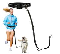 Sporn Cinturón de correr y correa para correr para perros, correa manos libres, correa de nailon para perro para elevar el estilo y el fitness que nunca has visto antes, color negro estándar