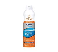 Ecran Sunnique Sport - Bruma Protectora Solar SFP 50 Piel Mojada, Protección Alta UVB, UVA, Refuerza las Defensas, Resistente al Agua, para Todo Tipo de Pieles- 250 ml